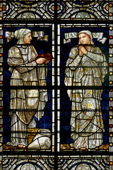 Whitefriars Stained glass by Henry Holiday in  Salisbury Cathedral