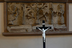 Altar tomb of Richard Wythnale, lily crucifixion
