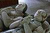Thomas Cave Tomb, Lion, Mourners, Armorial shields