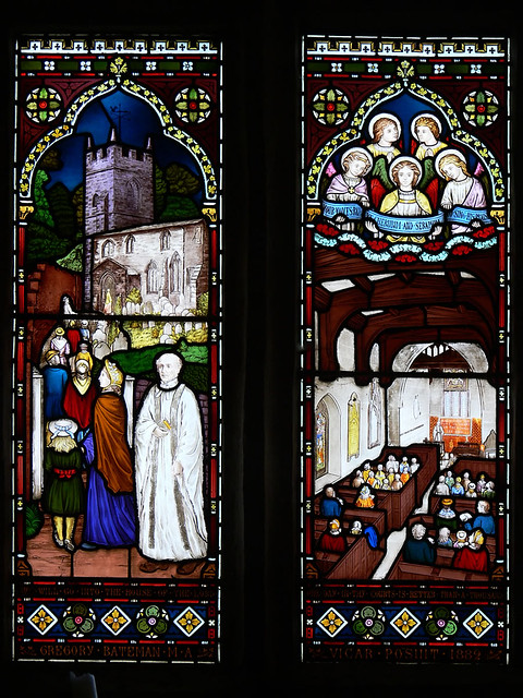 Two-light memorial window - Cold Ashby