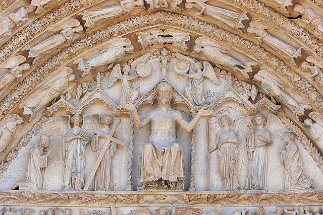 Tympanum of the Last Judgement - Bourges Cathedral