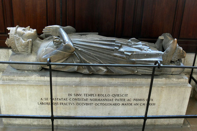 Rollon premier duc de Normandie, cathédrale Notre Dame, Rouen France