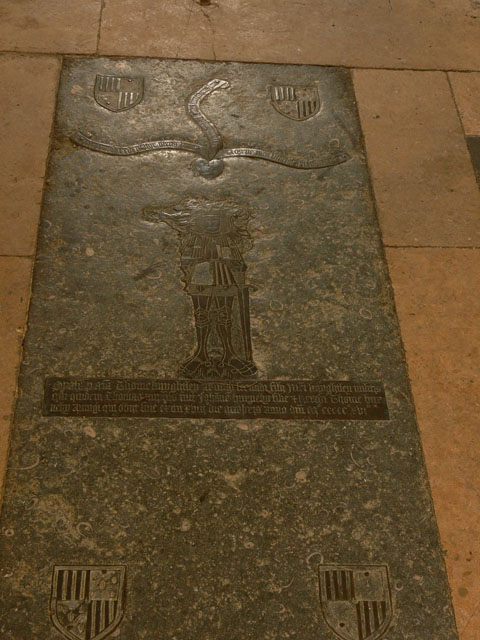 Cuivre de Thomas Knightley - Fawsley, Northamptonshire