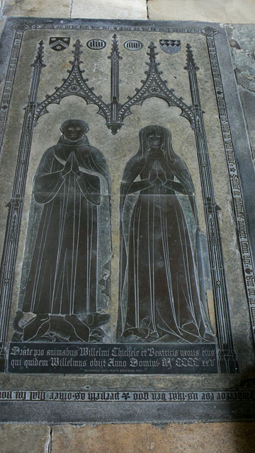 Brass to William Chichele and Wife - Higham Ferrers, Northamptonshire