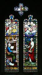 Two-light memorial window - Cold Ashby, Northamptonshire