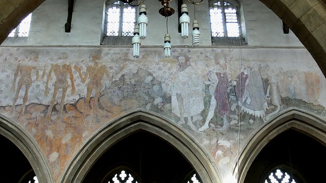 Three Quick and the Three Dead, medieval wall painting raunds northamptonshire