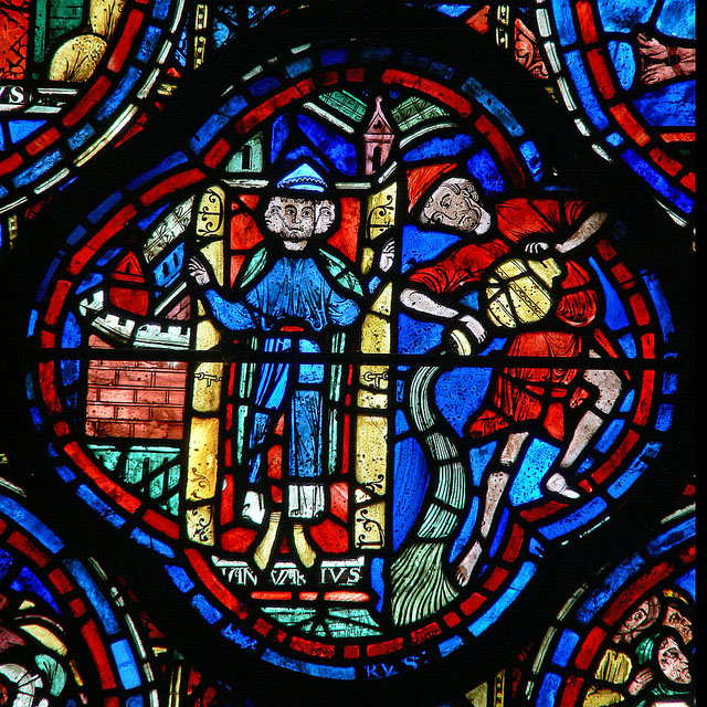 January Medieval Stained Glass Chartres