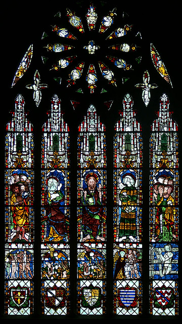 Medieval Stained Glass Chancel Tewkesbvury Abbey