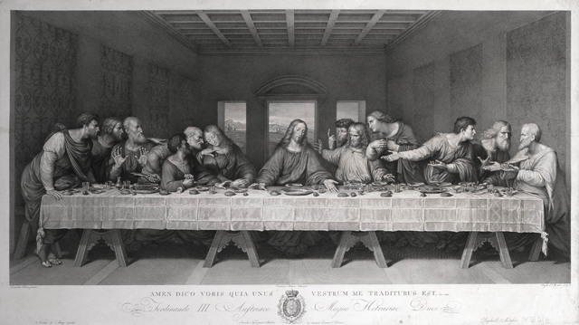 Last Supper engraving