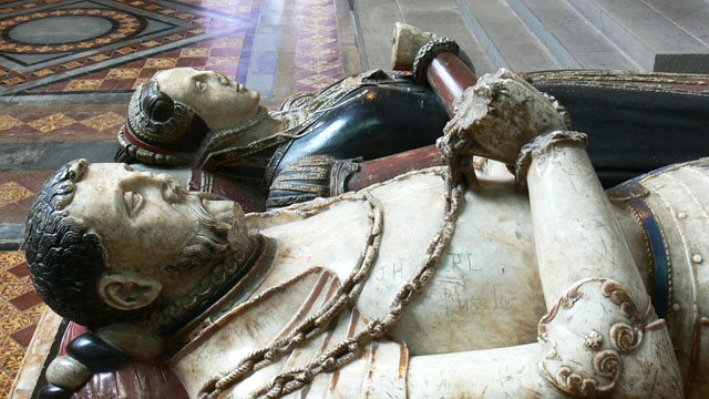 Tudor Elizabethan monument, childbirth death effigy