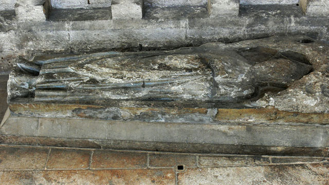 13c effigy of an unknown abbot