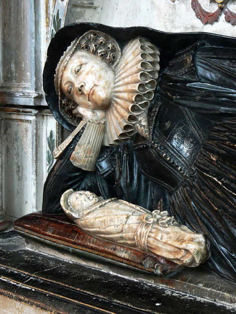 Elizabeth Williams  jacobean monument effigy