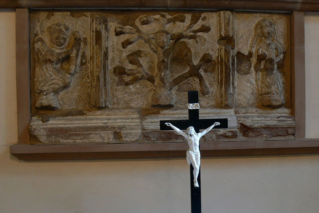 Altar tomb of Richard Wythnale, lily crucifixion