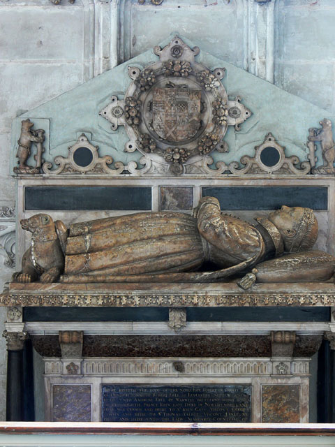 Robert Dudley, Lord Denbigh Tudor Child tomb monument