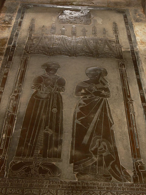 Memorial brass of Thomas Andrewes, Northamptonshire