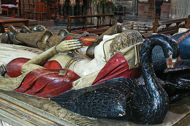 Medieval tomb and effigy of John Beauchamp and Wife