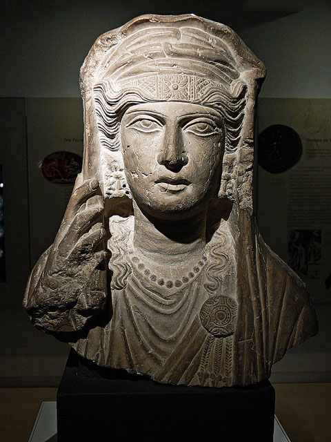 roman sculpture of woman Palmyra Syria