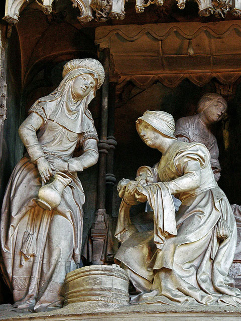sculpture chartres renaissance birth virgin