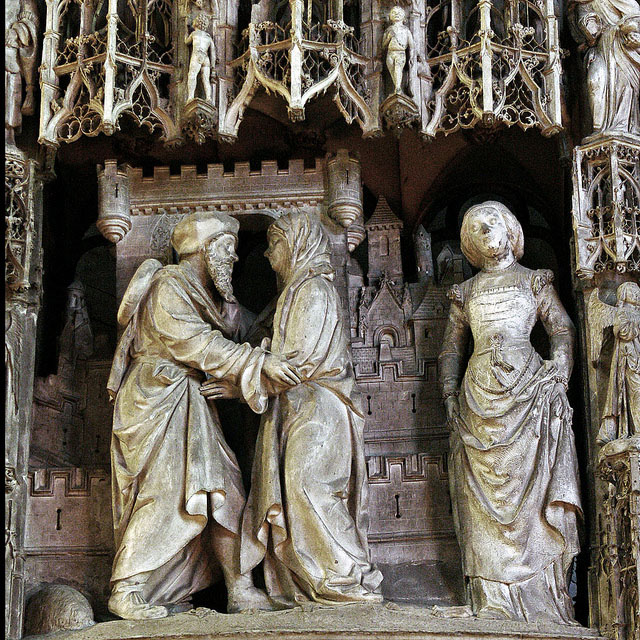 sculpture chartres renaissance saint anne joachim