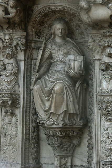 Detail of tomb of the cardinals d'Amboise